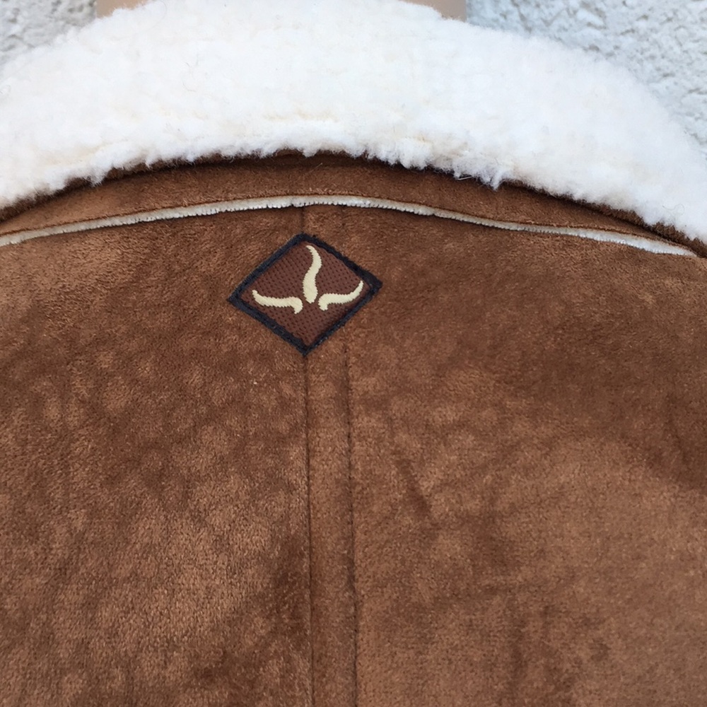 Prana jacket small faux suede shearling brown - Picture 3 of 9